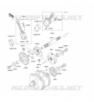 CRANKSHAFT voor Kawasaki VN800 CLASSIC 1997