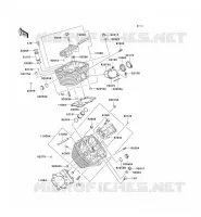 CYLINDER HEAD voor Kawasaki VN800 CLASSIC 1997