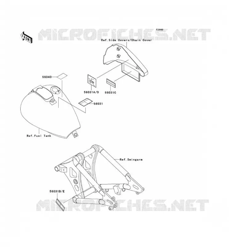 LABELS Kawasaki MOTOS 800 1998 VN800 CLASSIC  VN800-B3