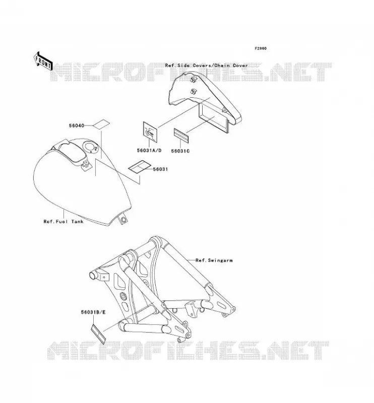 LABELS Kawasaki MOTOS 800 1999 VN800 CLASSIC  VN800-B4