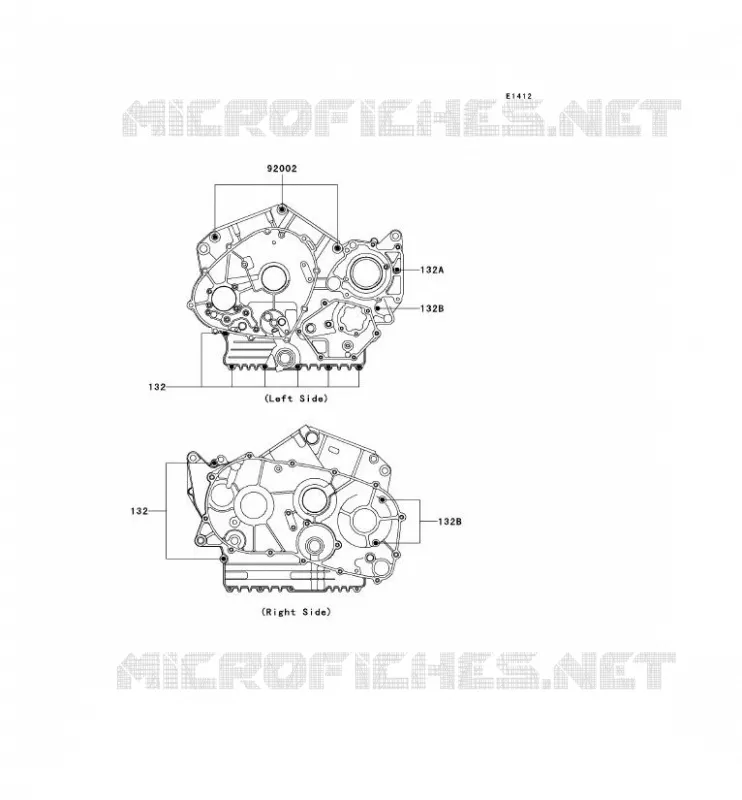 CRANKCASE BOLT Kawasaki MOTOS 800 2000 VN800 CLASSIC  VN800-B5