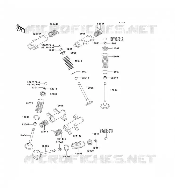 VALVE Kawasaki MOTOS 800 2000 VN800 CLASSIC  VN800-B5
