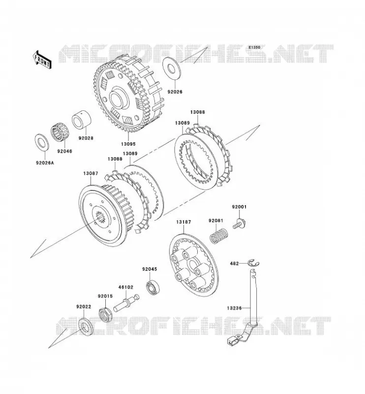 CLUTCH Kawasaki MOTOS 800 2000 VN800 CLASSIC  VN800-B5