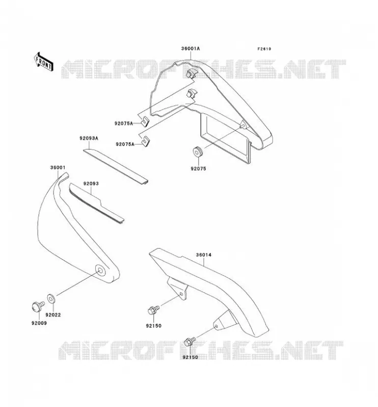 SIDE COVERS - CHAIN COVER Kawasaki MOTOS 800 2000 VN800 CLASSIC  VN800-B5