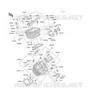 CYLINDER HEAD voor Kawasaki VN800 CLASSIC 2001