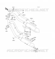 EXHAUST voor Kawasaki VN800 CLASSIC 2001