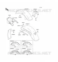 FENDER voor Kawasaki VN800 CLASSIC 2001