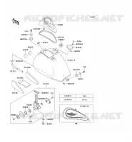 FUEL TANK voor Kawasaki VN800 CLASSIC 2001