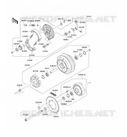 REAR HUB voor Kawasaki VN800 CLASSIC 2001