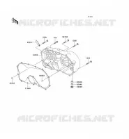 RIGHT ENGINE COVER(S) voor Kawasaki VN800 CLASSIC 2001