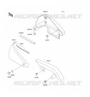 SIDE COVERS   CHAIN COVER voor Kawasaki VN800 CLASSIC 2001