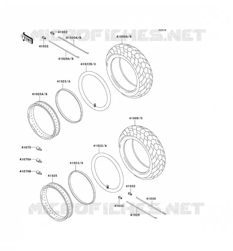 TIRES Kawasaki MOTOS 800 2001 VN800 CLASSIC  VN800-B6