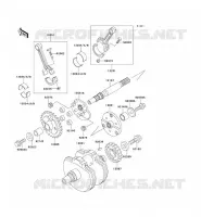 CRANKSHAFT voor Kawasaki VN800 CLASSIC 2001