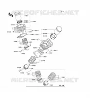 CYLINDER   PISTON  voor Kawasaki VN800 CLASSIC 2001