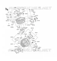 CYLINDER HEAD voor Kawasaki VN800 CLASSIC 2001