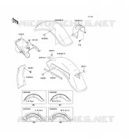 FENDER voor Kawasaki VN800 CLASSIC 2001
