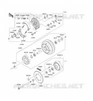 REAR HUB voor Kawasaki VN800 CLASSIC 2001