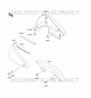 SIDE COVERS   CHAIN COVER voor Kawasaki VN800 CLASSIC 2001