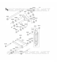 SUSPENSION   SHOCK ABSORBER voor Kawasaki VN800 CLASSIC 2001