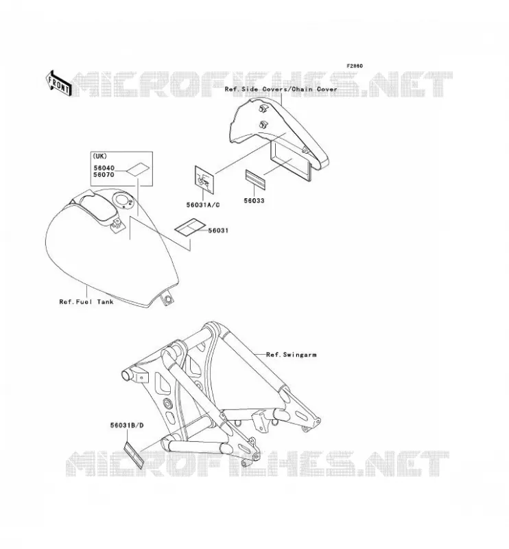 LABELS Kawasaki MOTOS 800 2001 VN800 CLASSIC  VN800-B6