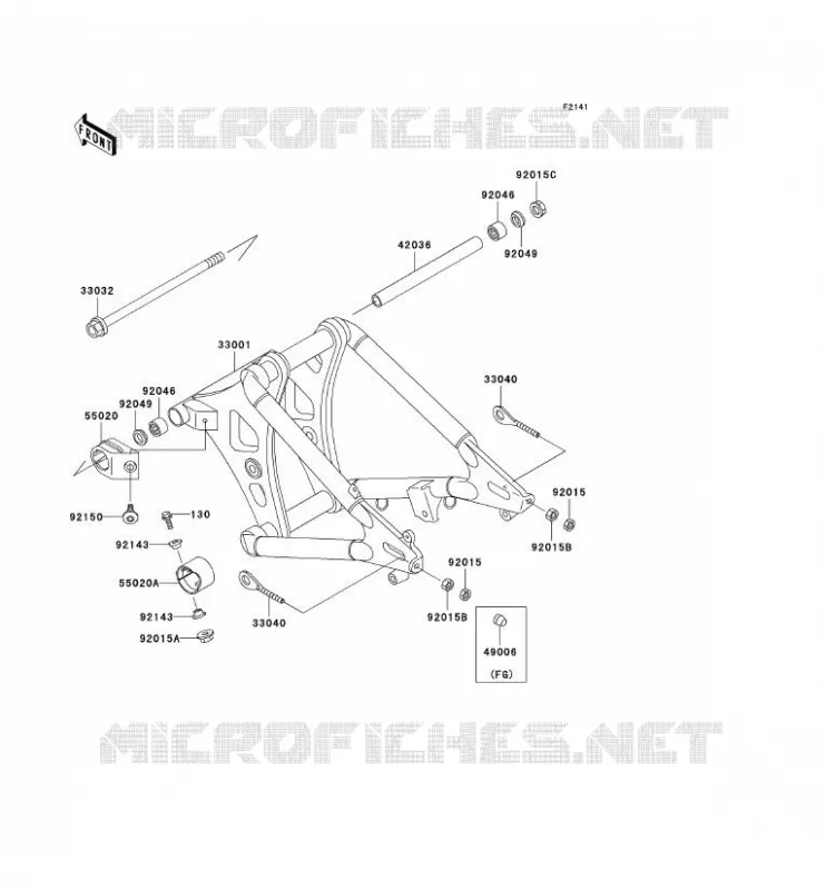 SWINGARM Kawasaki MOTOS 800 2001 VN800 CLASSIC  VN800-B6
