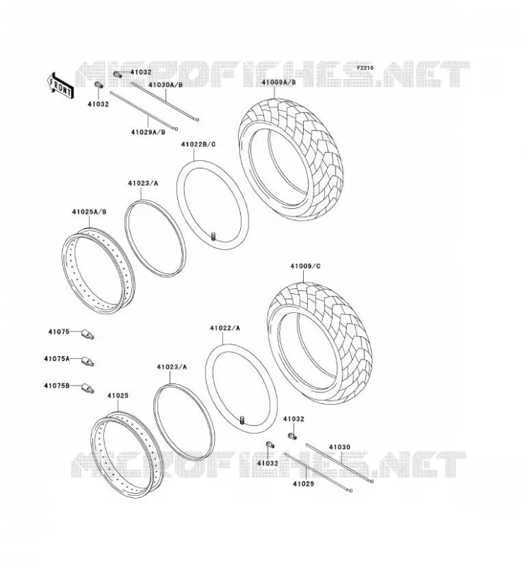 TIRES Kawasaki MOTOS 800 2001 VN800 CLASSIC  VN800-B6