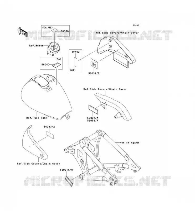 LABELS Kawasaki MOTOS 800 2001 VN800 CLASSIC  VN800-B6