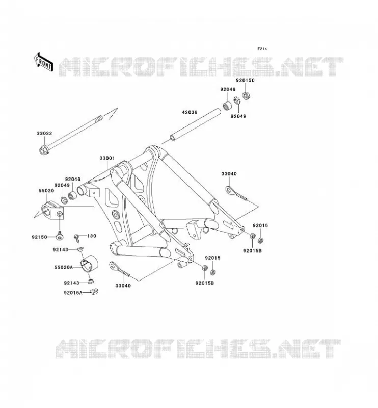 SWINGARM Kawasaki MOTOS 800 2001 VN800 CLASSIC  VN800-B6