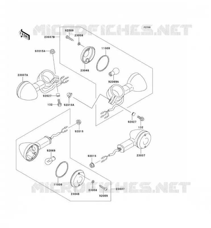 INDICATORS Kawasaki MOTOS 800 2001 VN800 CLASSIC  VN800-B6