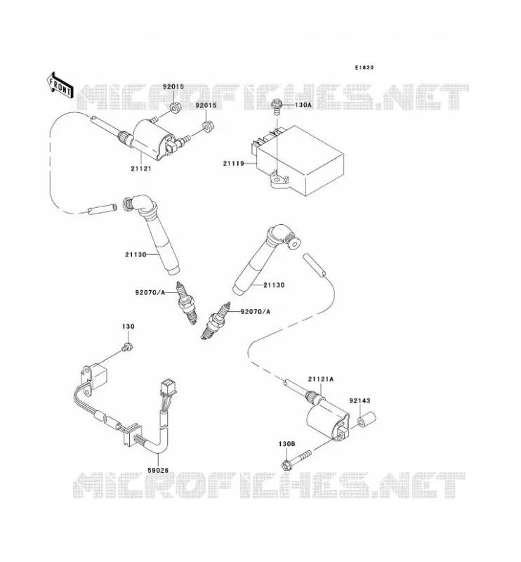 IGNITION SYSTEM Kawasaki MOTOS 800 2006 VN800 CLASSIC  VN800B6F