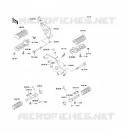 FOOTREST voor Kawasaki VN800 CLASSIC 2002