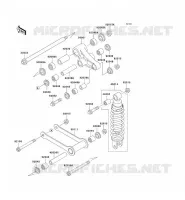 SUSPENSION   SHOCK ABSORBER voor Kawasaki VN800 CLASSIC 2002