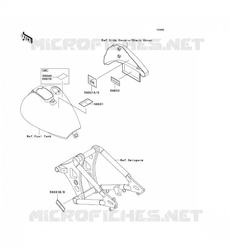 LABELS Kawasaki MOTOS 800 2002 VN800 CLASSIC  VN800-B7