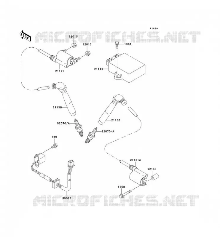 IGNITION SYSTEM Kawasaki MOTOS 800 2002 VN800 CLASSIC  VN800-B7