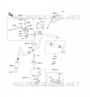 HANDLEBAR  800 kawasaki-motorfietsen 2002 VN800 CLASSIC F_12