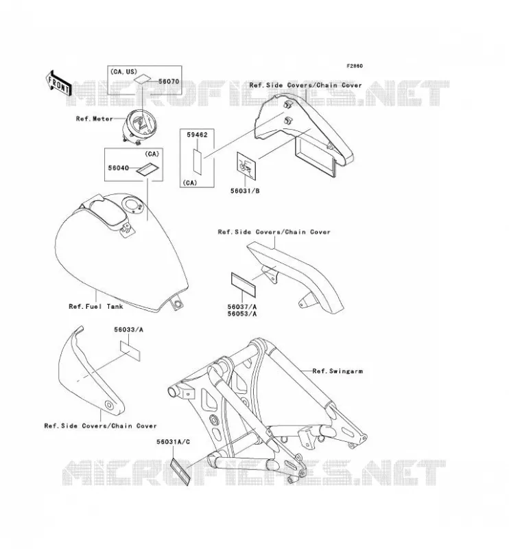 LABELS Kawasaki MOTOS 800 2002 VN800 CLASSIC  VN800-B7