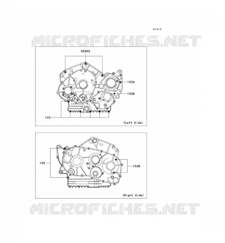CRANKCASE BOLT Kawasaki MOTOS 800 2002 VN800 CLASSIC  VN800-B7