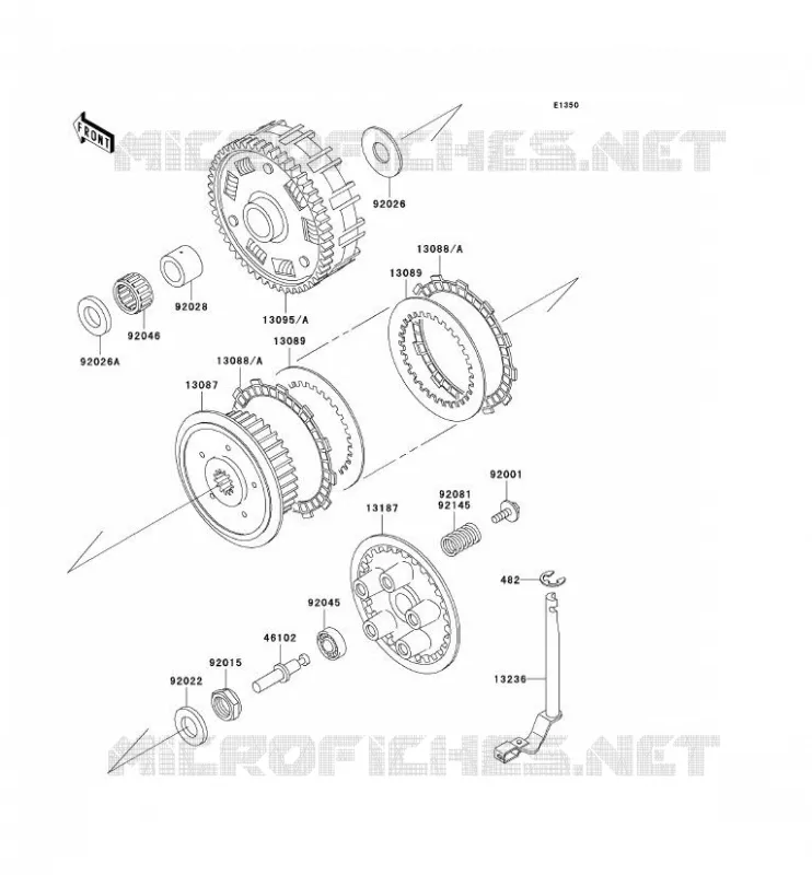 CLUTCH Kawasaki MOTOS 800 2002 VN800 CLASSIC  VN800-B7