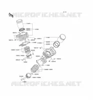 CYLINDER   PISTON  voor Kawasaki VN800 CLASSIC 2003