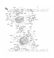 CYLINDER HEAD voor Kawasaki VN800 CLASSIC 2003