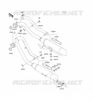 EXHAUST voor Kawasaki VN800 CLASSIC 2003