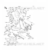 FRAME PARTS (COUVERTURE) voor Kawasaki VN800 CLASSIC 2003