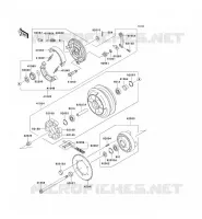 REAR HUB voor Kawasaki VN800 CLASSIC 2003