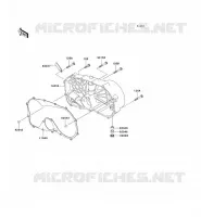 RIGHT ENGINE COVER(S) voor Kawasaki VN800 CLASSIC 2003