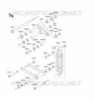SUSPENSION   SHOCK ABSORBER voor Kawasaki VN800 CLASSIC 2003