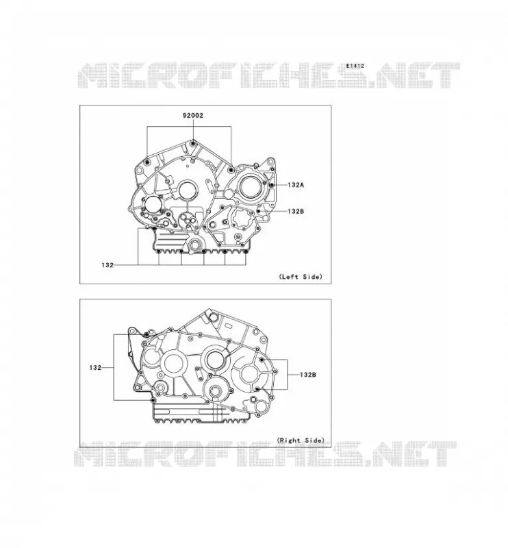 CRANKCASE BOLT Kawasaki MOTOS 800 2003 VN800 CLASSIC  VN800-B8