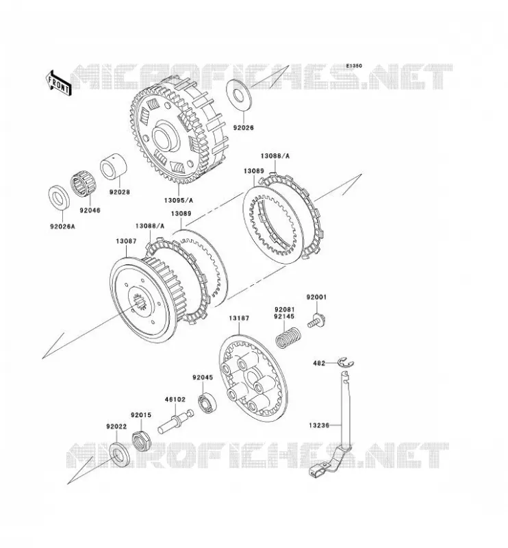 CLUTCH Kawasaki MOTOS 800 2003 VN800 CLASSIC  VN800-B8