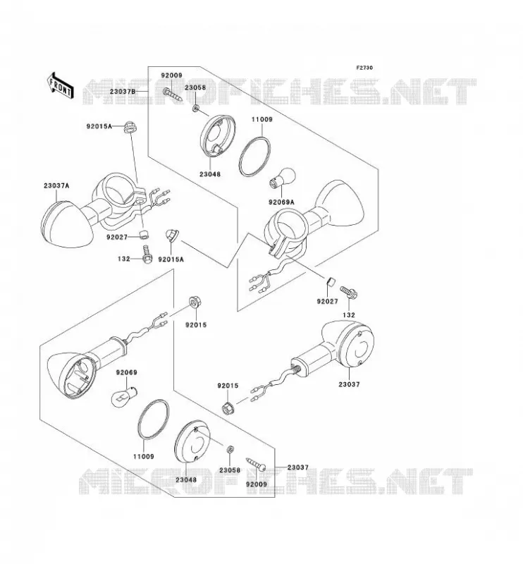 INDICATORS Kawasaki MOTOS 800 2004 VN800 CLASSIC  VN800-B9