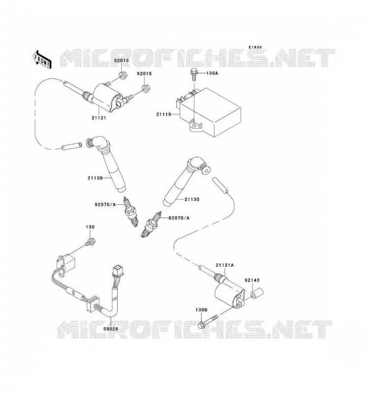 IGNITION SYSTEM Kawasaki MOTOS 800 2004 VN800 CLASSIC  VN800-B9