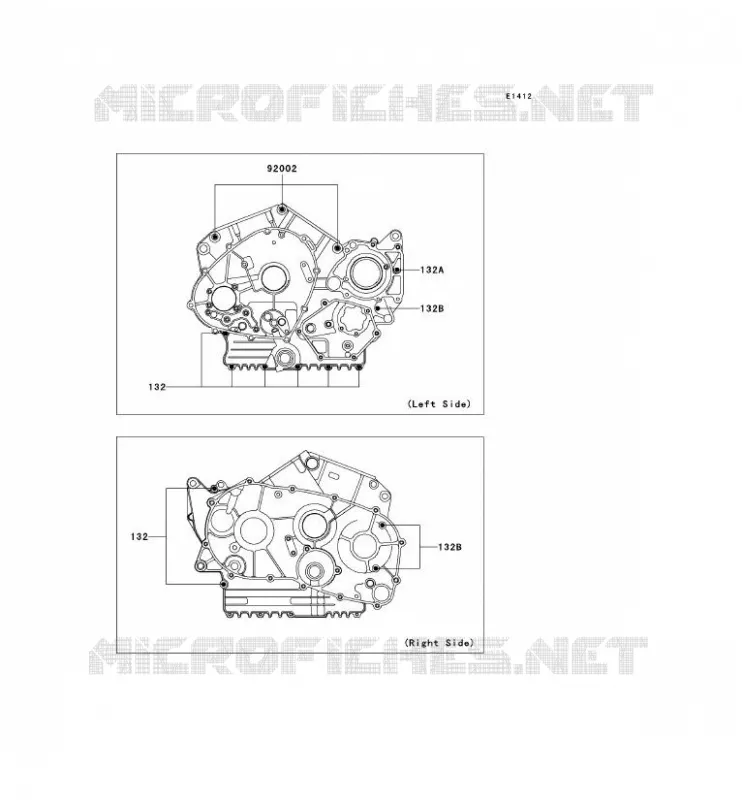 CRANKCASE BOLT Kawasaki MOTOS 800 2004 VN800 CLASSIC  VN800-B9